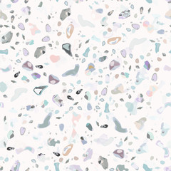 Terrazzo Texture Vector. Flooring Seamless Pattern