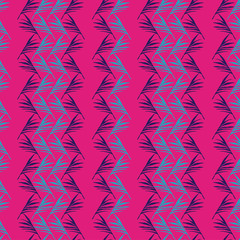 Hipster Tropical Vector Seamless Pattern. Beautiful Male Shirt Female Dress Texture. Drawn Floral Background. 