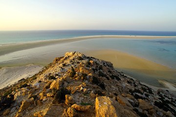Detwah Lagoon in sunset located in Socotra island, Yemen.