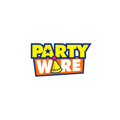 Party Ware Fun Colorful Logo