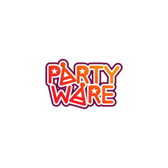 Party Ware Fun Colorful Logo