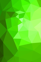 Naklejka na ściany i meble Vivid light Green vector Low poly crystal background. design pattern illustration