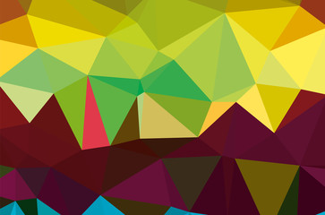 Yellow vivid polygonal vector background.  geometric vector illustration. creative design template