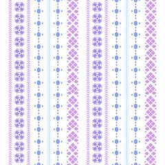 Modern stitches embroidery pattern with simple style for living room design.