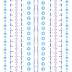 Modern stitches embroidery pattern with simple style for living room design.