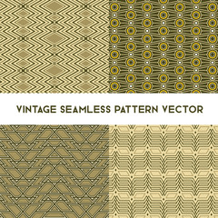 Vintage seamless pattern vector