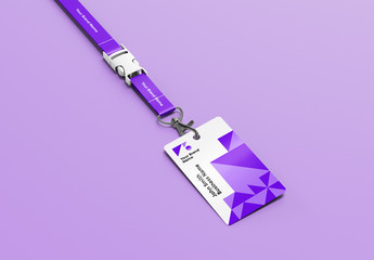 ID Card Holder Mockup