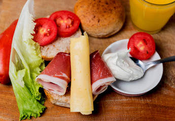 productos, para un desayuno saludable.