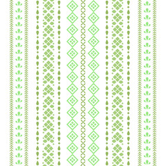 Simple stitches embroidery style for fabric cotton design.