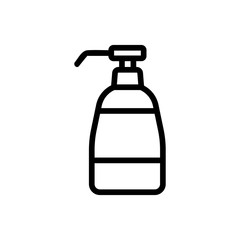 freestanding soap dispenser icon vector. freestanding soap dispenser sign. isolated contour symbol illustration