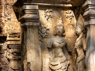 ,Wat Chet Yot temple,ฺB.E. 1998 King Tilokaraj The 9th King of the Mangrai Dynasty built of...