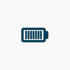 full battery icon logo vector eps 10