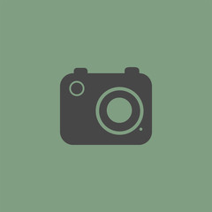 Camera Icon in trendy flat style. Camera symbol for your web site design, logo, app, UI.
