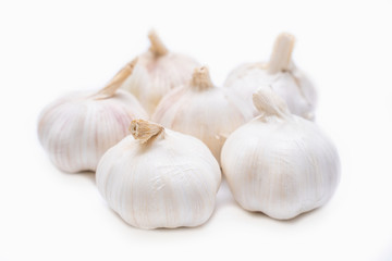 Obraz na płótnie Canvas close up garlic ingredient for cooking