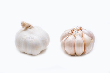 close up garlic ingredient for cooking