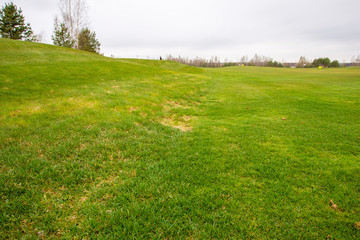 Golf course panoramas and infrastructure