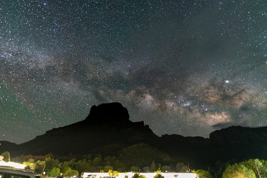 Milky Way Over Chisos Mountains
