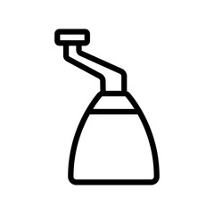 mechanical food processor icon vector. mechanical food processor sign. isolated contour symbol illustration