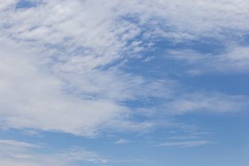 Obraz premium Blue sky and soft clouds on freedom day 
