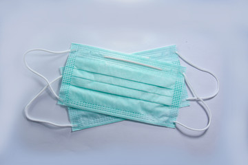 Doctor mask and corona virus protection isolated on a white background. HD Image and Large Resolution