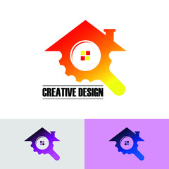 Home Renovation logo icon design vector. Abstract build logo design template. logo for real estate