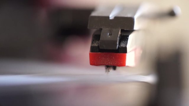 Record Player, Needle Drop, Close Up