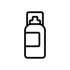 cleansing foam icon vector. cleansing foam sign. isolated contour symbol illustration