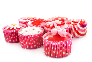 pink cucake in studio