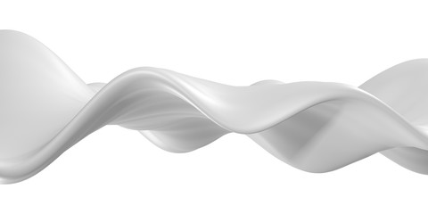 White abstract liquid wavy background