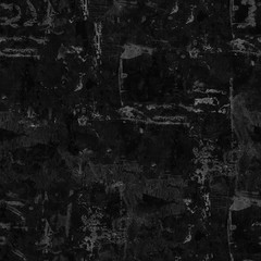 Old black brick texture seamless. Wall background pattern.