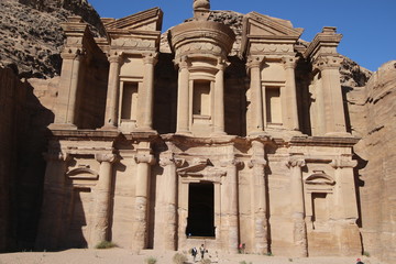 Monument Monastery in Petra Jordan