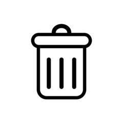 trashcan and delete icon on computer