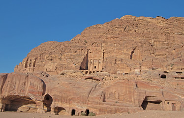 The ruins of Petra in Jordan