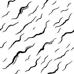 Hand Drawn Abstract Monochrome Pattern