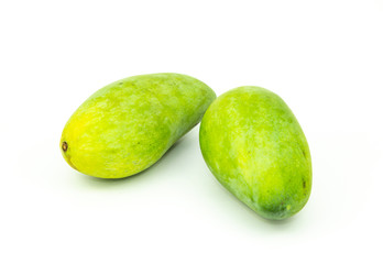 Mango isolated on white background, Thai fruit 
