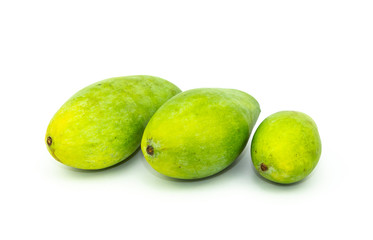 Mango isolated on white background, Thai fruit 
