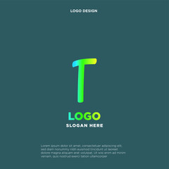 Letter T business logo icon vector template.