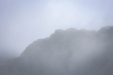 Fog in mountains