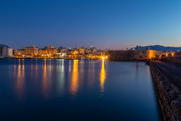 Fototapeta na wymiar At the port of Heraklion Crete island Greece 