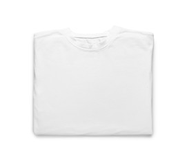 Modern t-shirt on white background