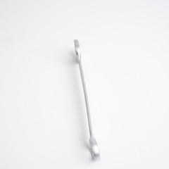 Wrench, tool, spanner, isolated, metal, steel, chrome, equipment, white, work

