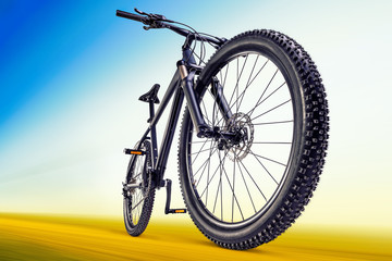 Obraz premium mountain bike on the road