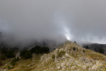 Aurunci mountains in Formia lazio italy