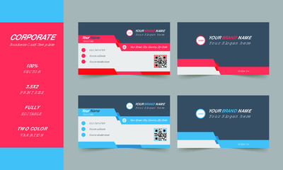 Creative and Clean Business Style Vector Modern Business Card Design