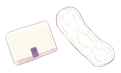 生理用品・ナプキン羽なし1