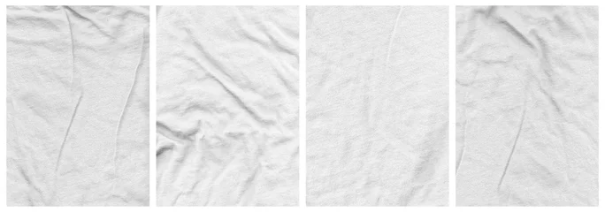 Foto op Canvas Tee Shirt Texture Pack Ringspun wrinkled fabric © inhabitant_b