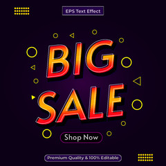 Sale offer banner ads template design. Big sale special offer. Vector Text illustration. Sale poster social template.