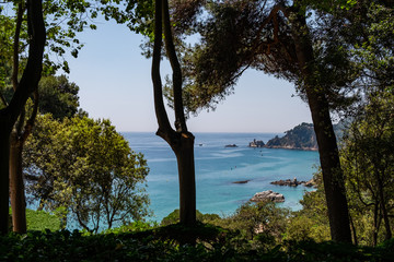 Santa Clotilde Gardens in Lloret de mar, Catalonia, Spain.