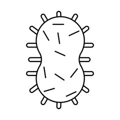 Virus line style icon vector design