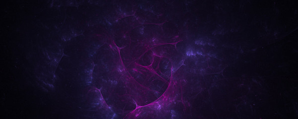 Abstract purple galaxy background with particles dust